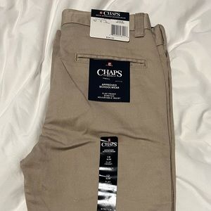 Chaps stretch Khaki Pants Size 12 Slim with an adjustable waistband.